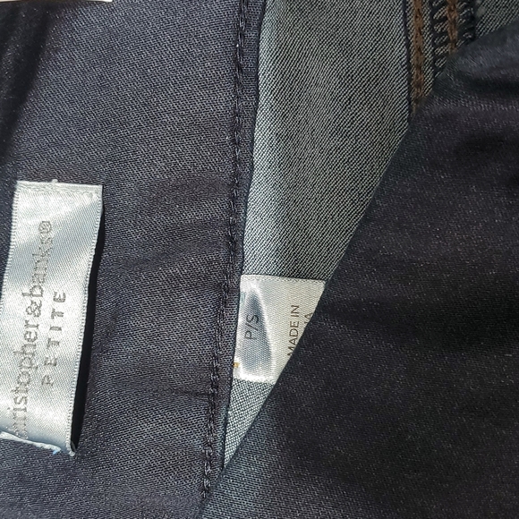 Christopher & Banks Mid Rise Shaped Fit Pull On Blue Denim Legging Size SP NWT - Picture 4 of 7